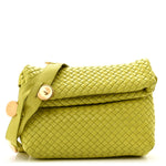 Nappa Intrecciato The Fold Crossbody Kiwi