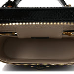 Snakeskin Vanity Pouch Black