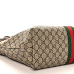 GG Supreme Monogram Medium Ophidia Shopping Tote Brown