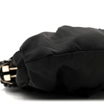 Tessuto Nylon Bead Evening Bag Black