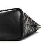 Calfskin Quilted ES Giant Travel Bag Black