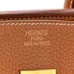 Togo Birkin 35 Gold