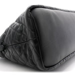 Calfskin Quilted ES Giant Travel Bag Black