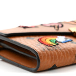Visetos Large Patricia Love Patch Wallet On Chain Cognac