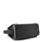 Drummed Calfskin Nano Luggage Black