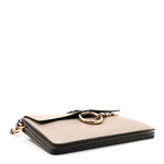 Calfskin Suede Medium Faye Shoulder Bag Motty Grey