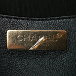 Iridescent Calfskin Quilted All About Waist Belt Bag Black