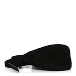 Suede Small Slouchy Banana Bag Black