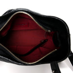 Aged Calfskin Quilted Small Gabrielle Hobo Black