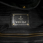 Vitello Daino Shoulder Bag Black