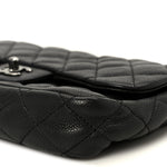 Caviar Quilted Medium Now and Forever Flap Black