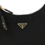 Tessuto Nylon Saffiano Mini Re-Edition 2005 Bag Black
