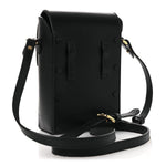 Dollar Calfskin Vertical Horsebit 1955 Crossbody Bag Black