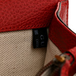 Dollar Calfskin Swarovski Crystal Small Dionysus Shoulder Bag Hibiscus Red