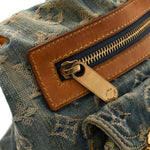 Monogram Denim Baggy PM Blue