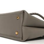 Silky Calfskin Small Ciao Ciao Limestone