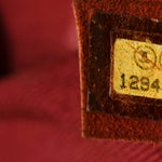Aged Calfskin Small Shopping In Moscow Tote Burgundy