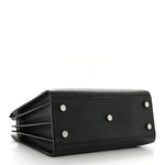 Grained Calfskin Baby Sac De Jour Black