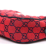 Monogram Multicolor Matelasse Diagonal Small GG Marmont Chain Shoulder Bag Red Blue