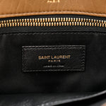 Grained Lambskin Monogram Large Niki Chain Satchel Dark Cork