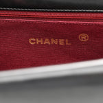 Lambskin Quilted Flap Bag Black