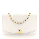 Caviar Quilted Medium Single Flap White