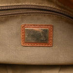 Crinkled Lambskin Mia Shoulder Flap Camel