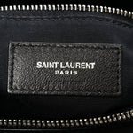 Calfskin Y Quilted Monogram Medium Loulou Chain Satchel Black