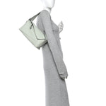 Calfskin Puzzle Hobo Light Celadon