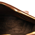 Grained Calfskin Tote Tobacco