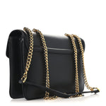 Vitello Palmellato Lux Crystal Medium Rajah Shoulder Bag Black