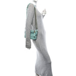 Aged Calfskin Quilted Small Gabrielle Hobo Green