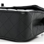 Lambskin Quilted Mini Rectangular Flap So Black