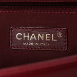 Lambskin Quilted New Medium Boy Flap Red