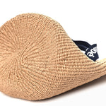 X MIFUKO Raffia Kids Basket Bag Black Beige
