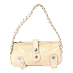 Snakeskin Silverado Mini Bag Ivory