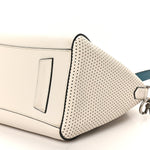 Lambskin Perforated Small Antigona White