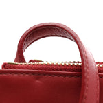 Lambskin Large Trio Crossbody Bag Red