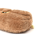 Faux Fur Calfskin Mini The Teddy J Marc Shoulder Bag Camel