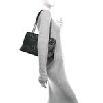 Caviar Quilted Timeless CC Soft Tote Black