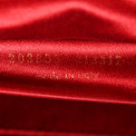 Textured Patent Monogram Large Belle De Jour Clutch Red