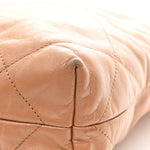 Shiny Calfskin Quilted Small Chanel 22 Beige