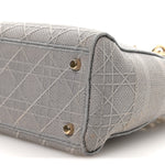 Canvas Embroidered Cannage Medium Lady D-Lite Gray