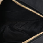 Caviar Quilted Round Filigree Crossbody Black
