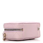Caviar Quilted Top Handle Vanity Case Pink