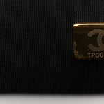 Patent Quilted Chain Around Heart Flap Black