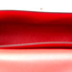 Brushed Calfskin Small Geometric Prisma Shoulder Bag Flame Red
