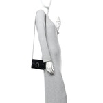 Suede Super Mini Dionysus Shoulder Bag Black