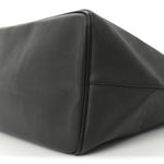 Textured Coated Canvas Bambi Print Large Antigona Tote Black