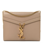 Grain De Poudre Monogram Cassandra Chain Wallet Dark Beige